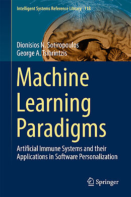 Livre Relié Machine Learning Paradigms de George A. Tsihrintzis, Dionisios N. Sotiropoulos