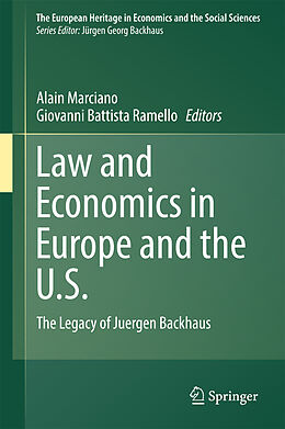 Livre Relié Law and Economics in Europe and the U.S. de 