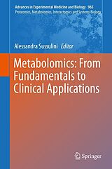 eBook (pdf) Metabolomics: From Fundamentals to Clinical Applications de 