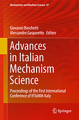 Livre Relié Advances in Italian Mechanism Science de 