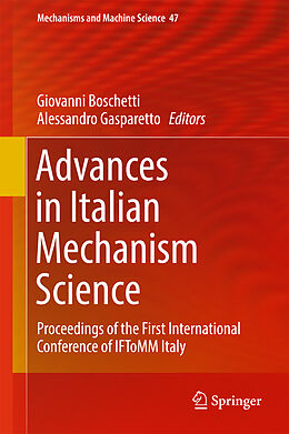 Fester Einband Advances in Italian Mechanism Science von 