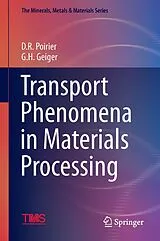Fester Einband Transport Phenomena in Materials Processing von 