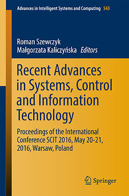 Kartonierter Einband Recent Advances in Systems, Control and Information Technology von 