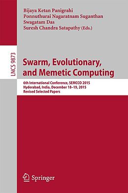 E-Book (pdf) Swarm, Evolutionary, and Memetic Computing von 