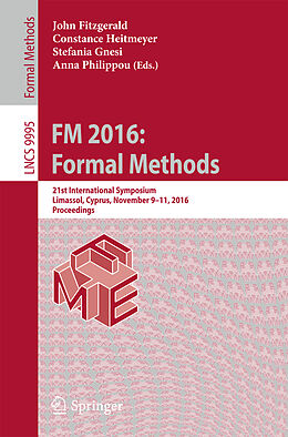 Couverture cartonnée FM 2016: Formal Methods de 