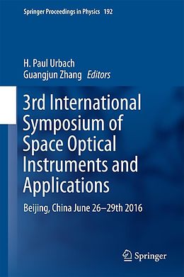 E-Book (pdf) 3rd International Symposium of Space Optical Instruments and Applications von 