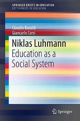 E-Book (pdf) Niklas Luhmann von Claudio Baraldi, Giancarlo Corsi