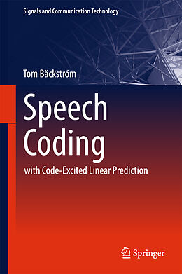 Fester Einband Speech Coding von Tom Bäckström
