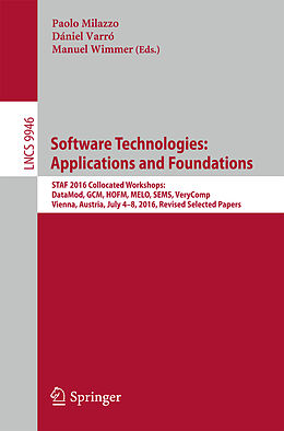 Kartonierter Einband Software Technologies: Applications and Foundations von 