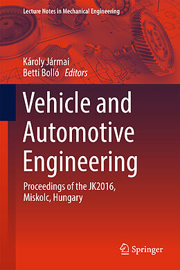 Livre Relié Vehicle and Automotive Engineering de 