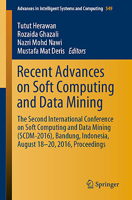 Kartonierter Einband Recent Advances on Soft Computing and Data Mining von 