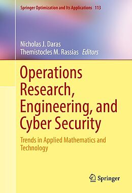 eBook (pdf) Operations Research, Engineering, and Cyber Security de 