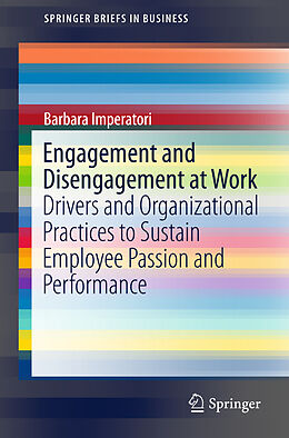Kartonierter Einband Engagement and Disengagement at Work von Barbara Imperatori