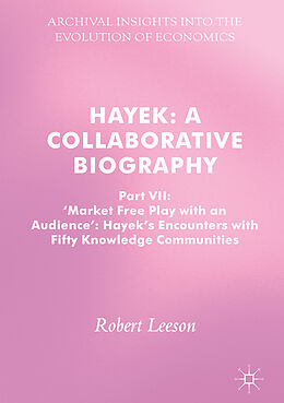 Livre Relié Hayek: A Collaborative Biography de Robert Leeson