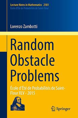 eBook (pdf) Random Obstacle Problems de Lorenzo Zambotti