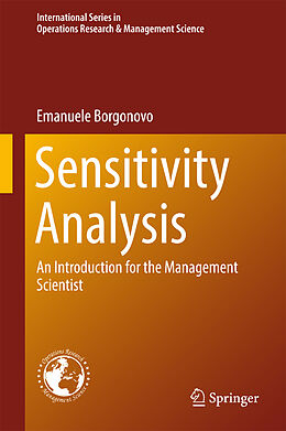 Livre Relié Sensitivity Analysis de Emanuele Borgonovo