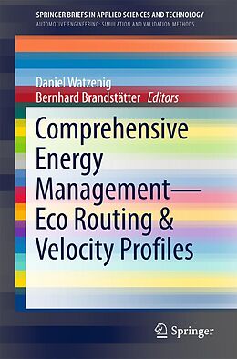 E-Book (pdf) Comprehensive Energy Management - Eco Routing & Velocity Profiles von 
