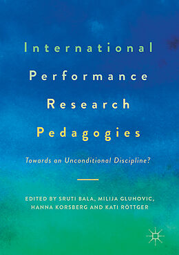 Livre Relié International Performance Research Pedagogies de 