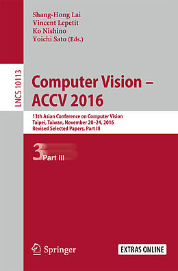 Kartonierter Einband Computer Vision   ACCV 2016 von 