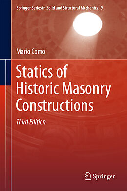 Livre Relié Statics of Historic Masonry Constructions de Mario Como