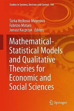 eBook (pdf) Mathematical-Statistical Models and Qualitative Theories for Economic and Social Sciences de 