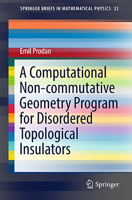 Kartonierter Einband A Computational Non-commutative Geometry Program for Disordered Topological Insulators von Emil Prodan