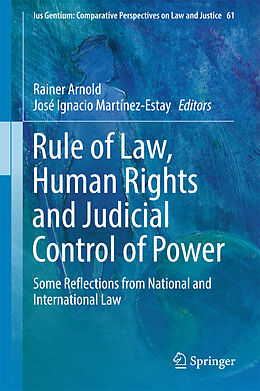 Livre Relié Rule of Law, Human Rights and Judicial Control of Power de 