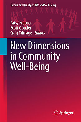 Livre Relié New Dimensions in Community Well-Being de 