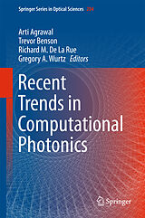 Livre Relié Recent Trends in Computational Photonics de 