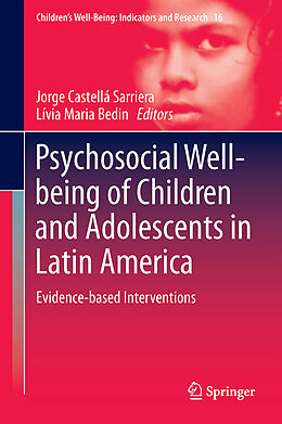 Livre Relié Psychosocial Well-being of Children and Adolescents in Latin America de 