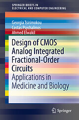 Couverture cartonnée Design of CMOS Analog Integrated Fractional-Order Circuits de Georgia Tsirimokou, Costas Psychalinos, Ahmed Elwakil