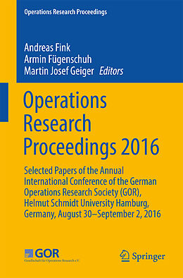 Couverture cartonnée Operations Research Proceedings 2016 de 