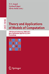 eBook (pdf) Theory and Applications of Models of Computation de 
