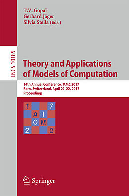 E-Book (pdf) Theory and Applications of Models of Computation von 