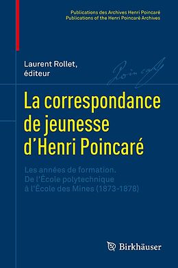 eBook (pdf) La correspondance de jeunesse dHenri Poincaré de 