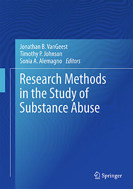 Livre Relié Research Methods in the Study of Substance Abuse de 