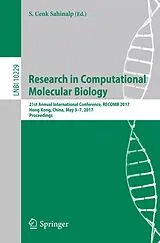 Kartonierter Einband Research in Computational Molecular Biology von