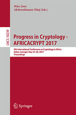 Kartonierter Einband Progress in Cryptology - AFRICACRYPT 2017 von 