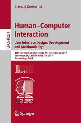 Kartonierter Einband Human-Computer Interaction. User Interface Design, Development and Multimodality von 