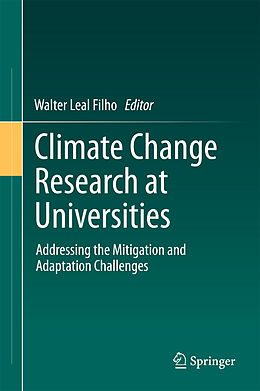 Livre Relié Climate Change Research at Universities de 