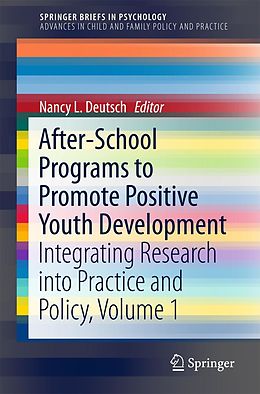 eBook (pdf) After-School Programs to Promote Positive Youth Development de 