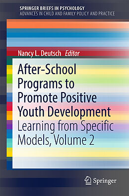 Couverture cartonnée After-School Programs to Promote Positive Youth Development de 