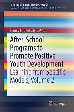 eBook (pdf) After-School Programs to Promote Positive Youth Development de 