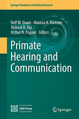 Livre Relié Primate Hearing and Communication de 