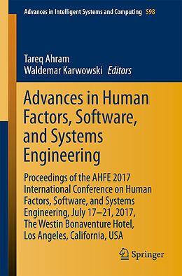 Kartonierter Einband Advances in Human Factors, Software, and Systems Engineering von 