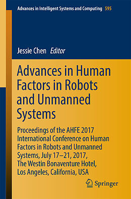 Kartonierter Einband Advances in Human Factors in Robots and Unmanned Systems von 