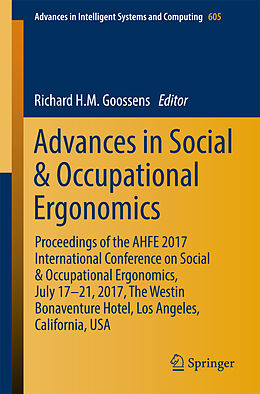 Kartonierter Einband Advances in Social & Occupational Ergonomics von 