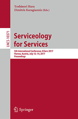 Kartonierter Einband Serviceology for Services von 