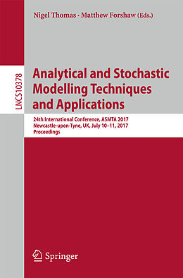 Kartonierter Einband Analytical and Stochastic Modelling Techniques and Applications von 