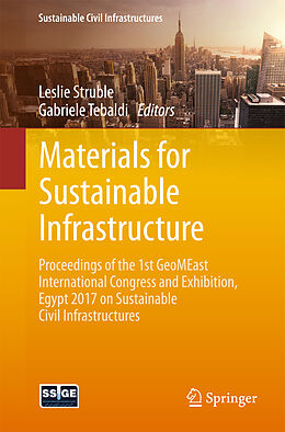 Couverture cartonnée Materials for Sustainable Infrastructure de 